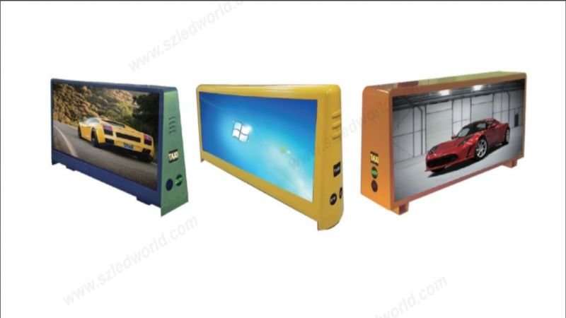 LED taxi top pixels