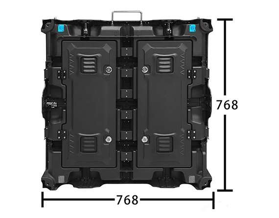 P3 outdoor fixed 960x960mm cabinets back