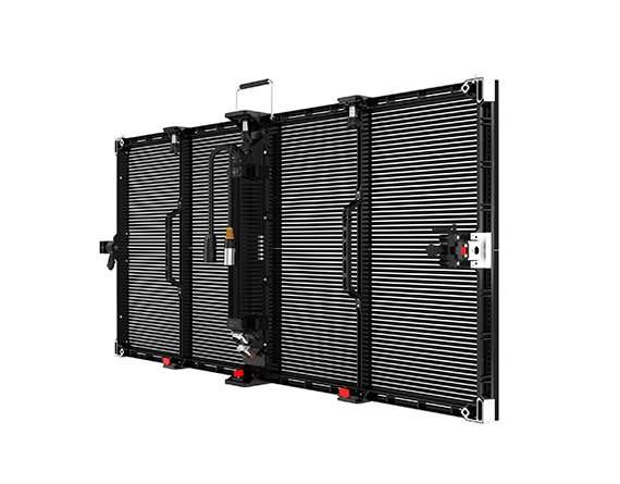 transparent outdoor rental led screen side