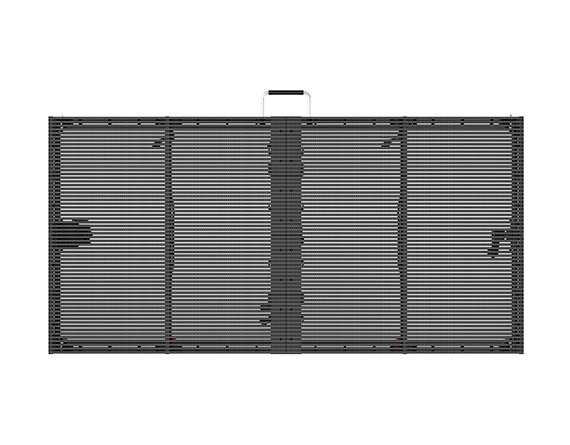 transparent outdoor rental led screen back