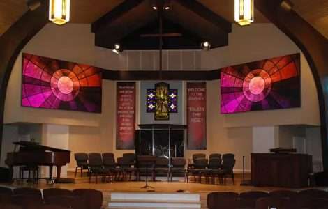 led screen for church