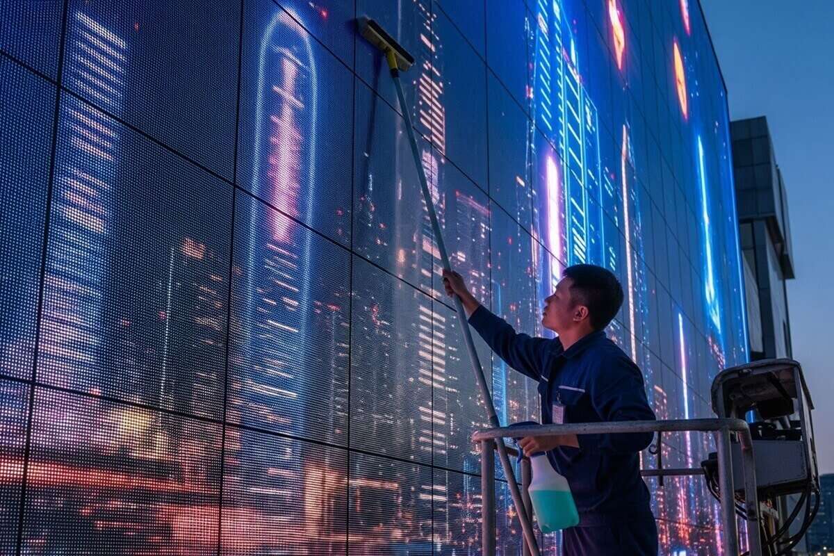 How to clean LED screens