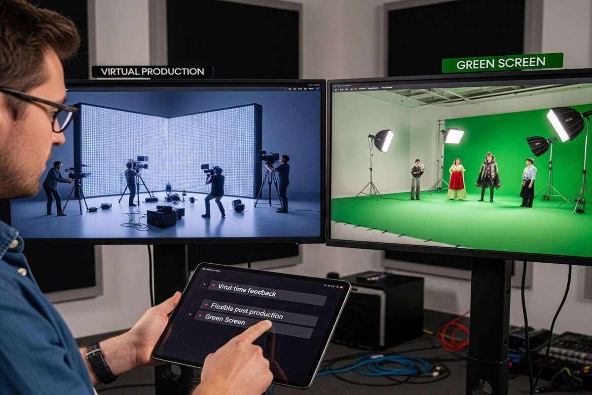 Virtual Production Vs Green Screen1